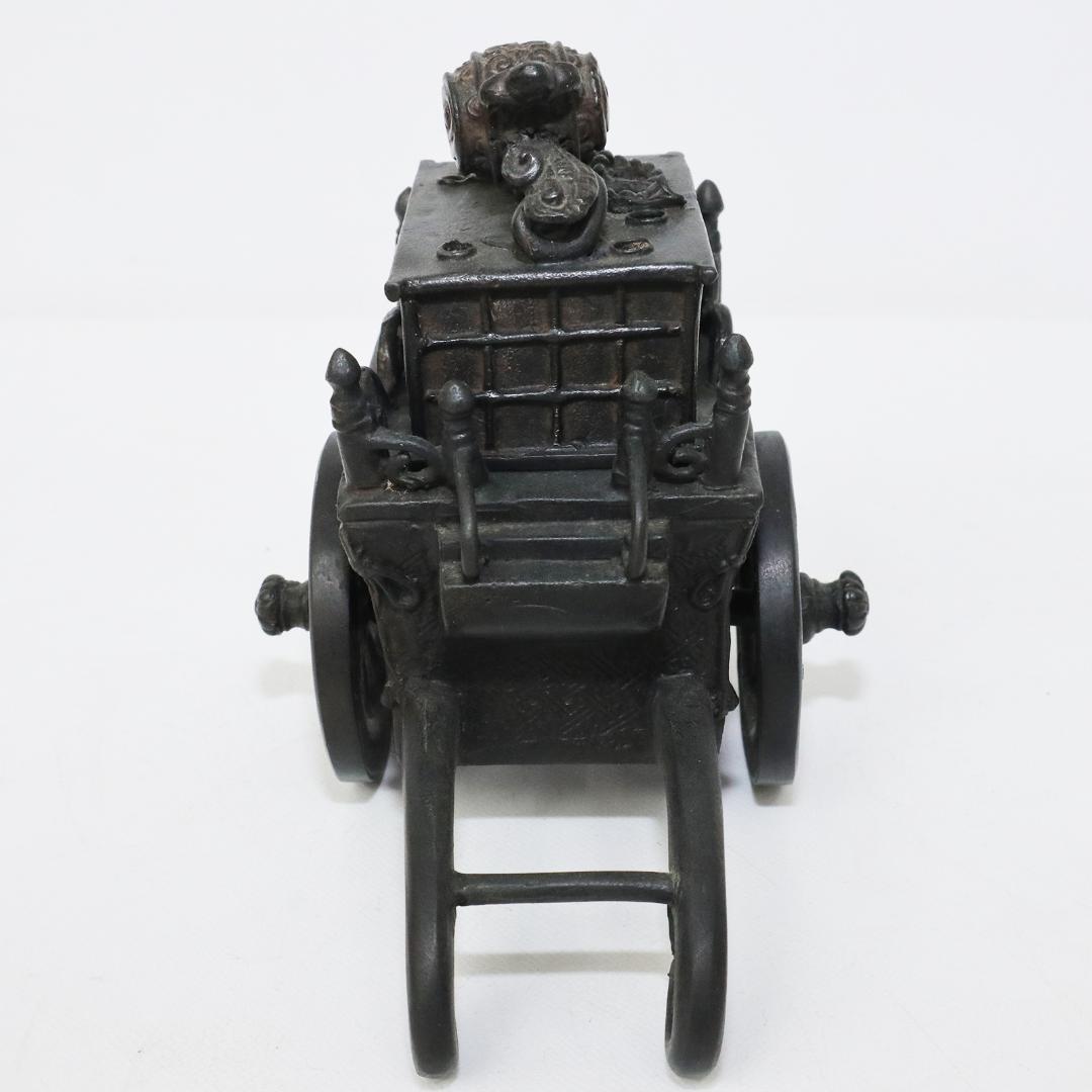 蝋型師 二上 元威 作　蝋型鋳銅　御所車香炉