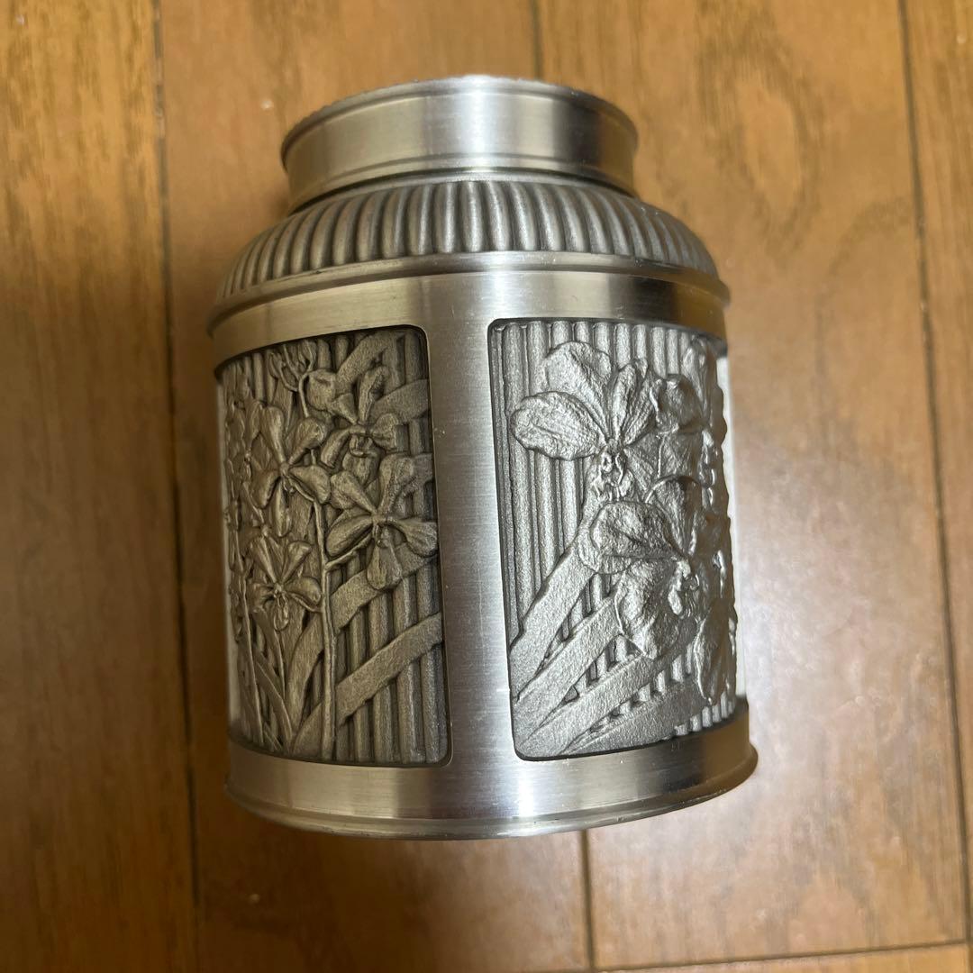 無形文化財 玉川堂 茶筒 亀甲文 新潟県