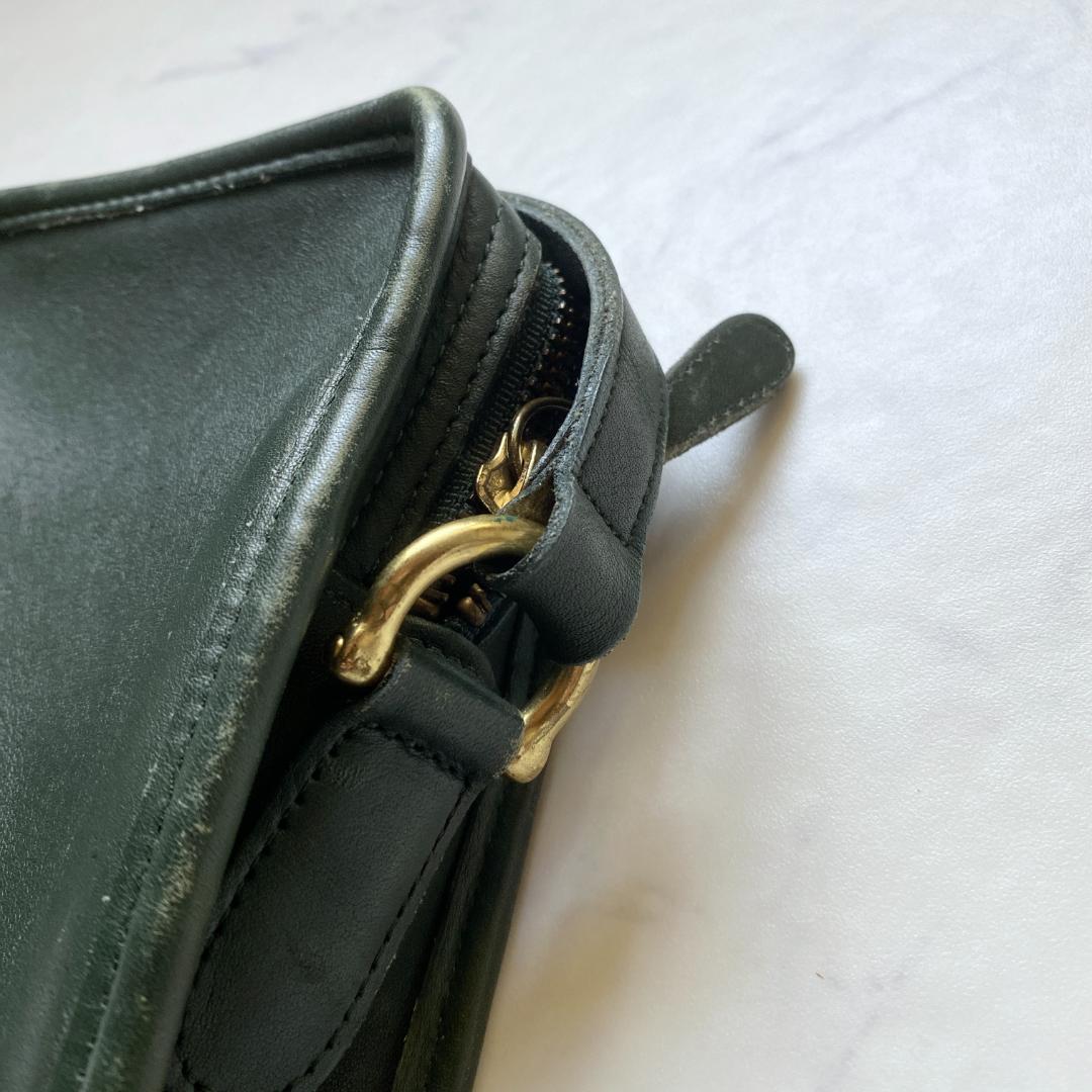 COACH オールドコーチ ショルダーバッグ クロスボディ USA製 グリーン