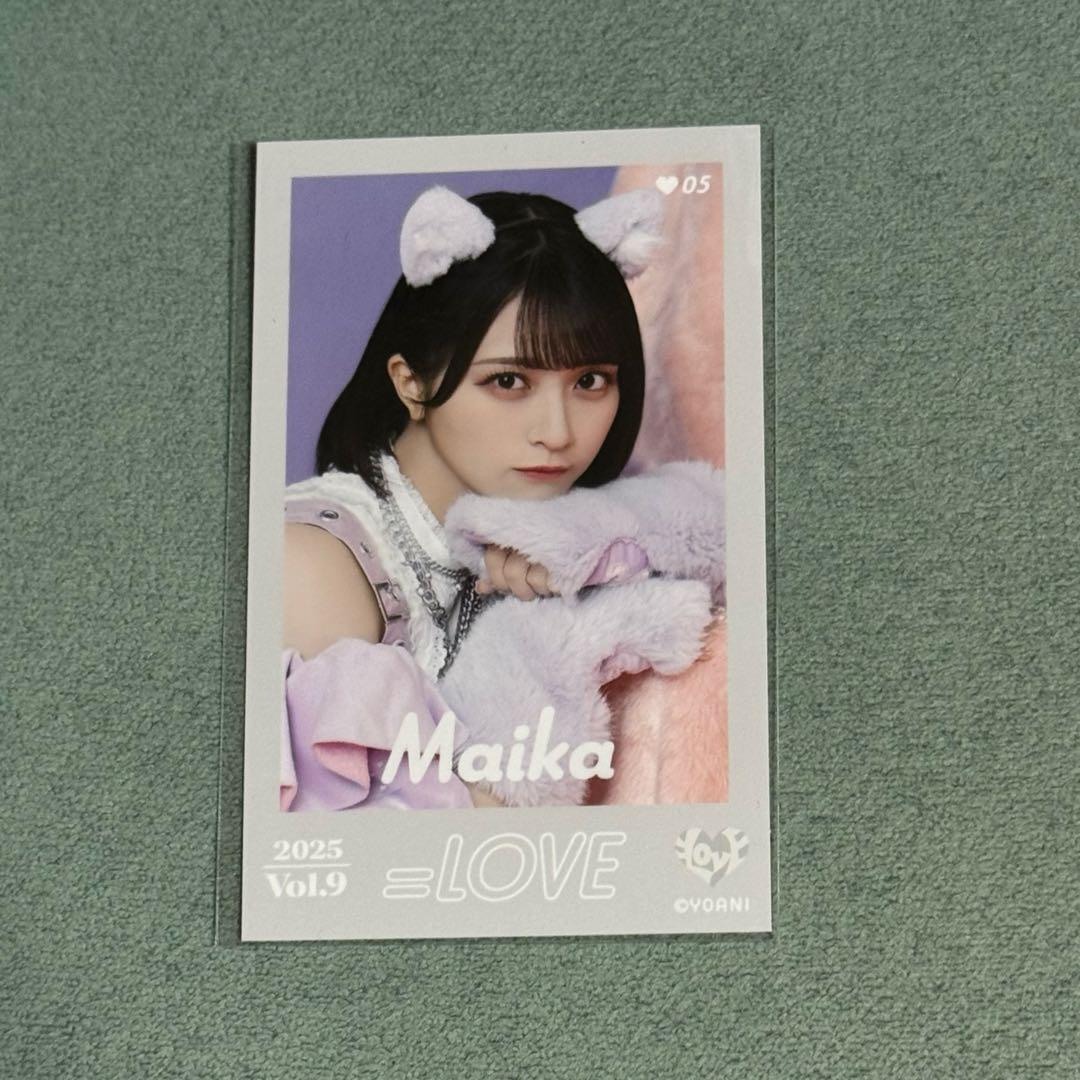 イコラブ 佐々木舞香 ミニフォトカード レア 猫衣装 vol.9 LOVE