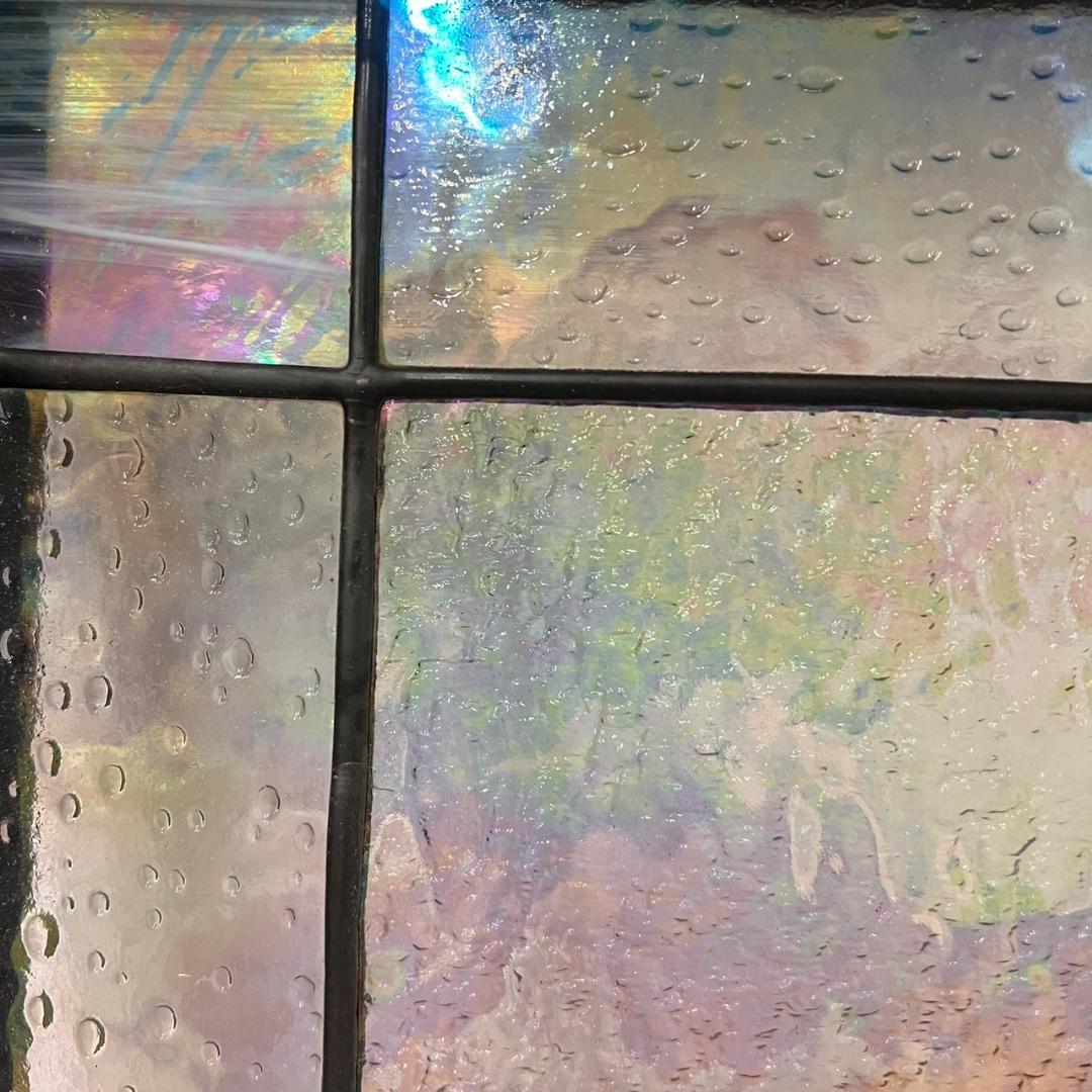 大型 ヴィンテージ ステンドグラス アンティークパネル 82×83.5