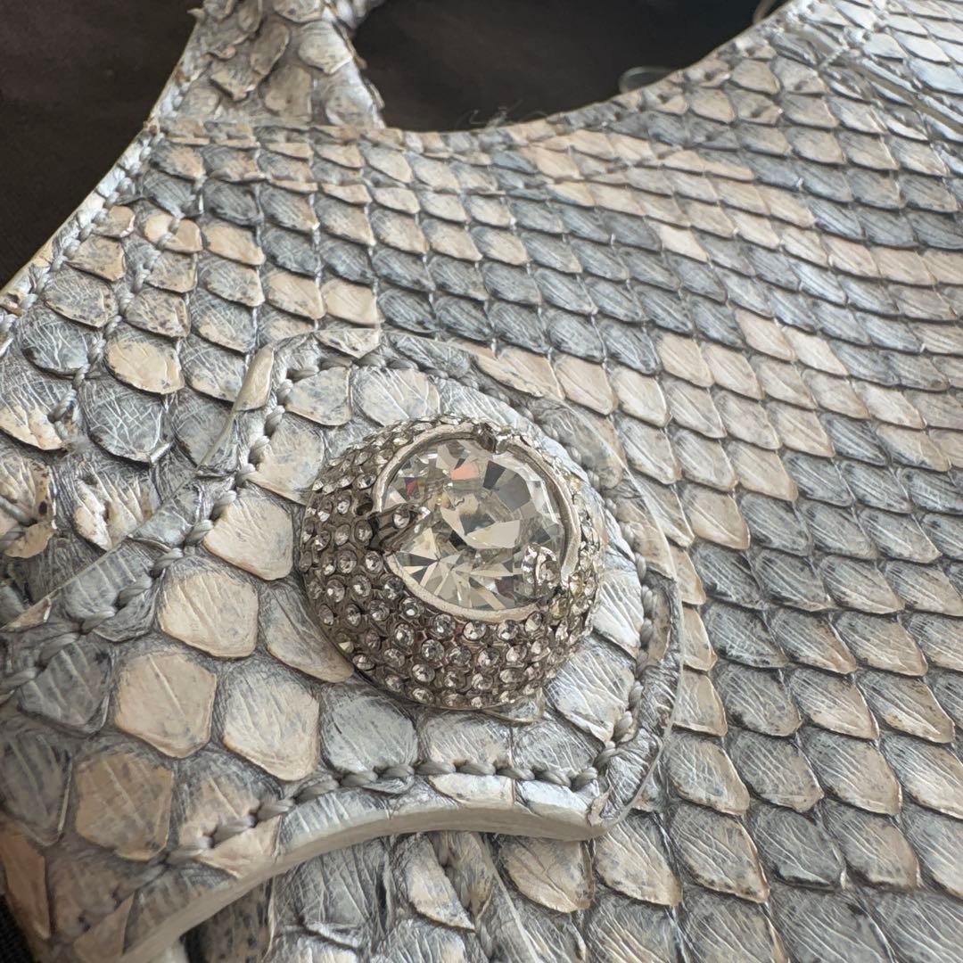 トッズ 2way チェーンバッグ　パイソン