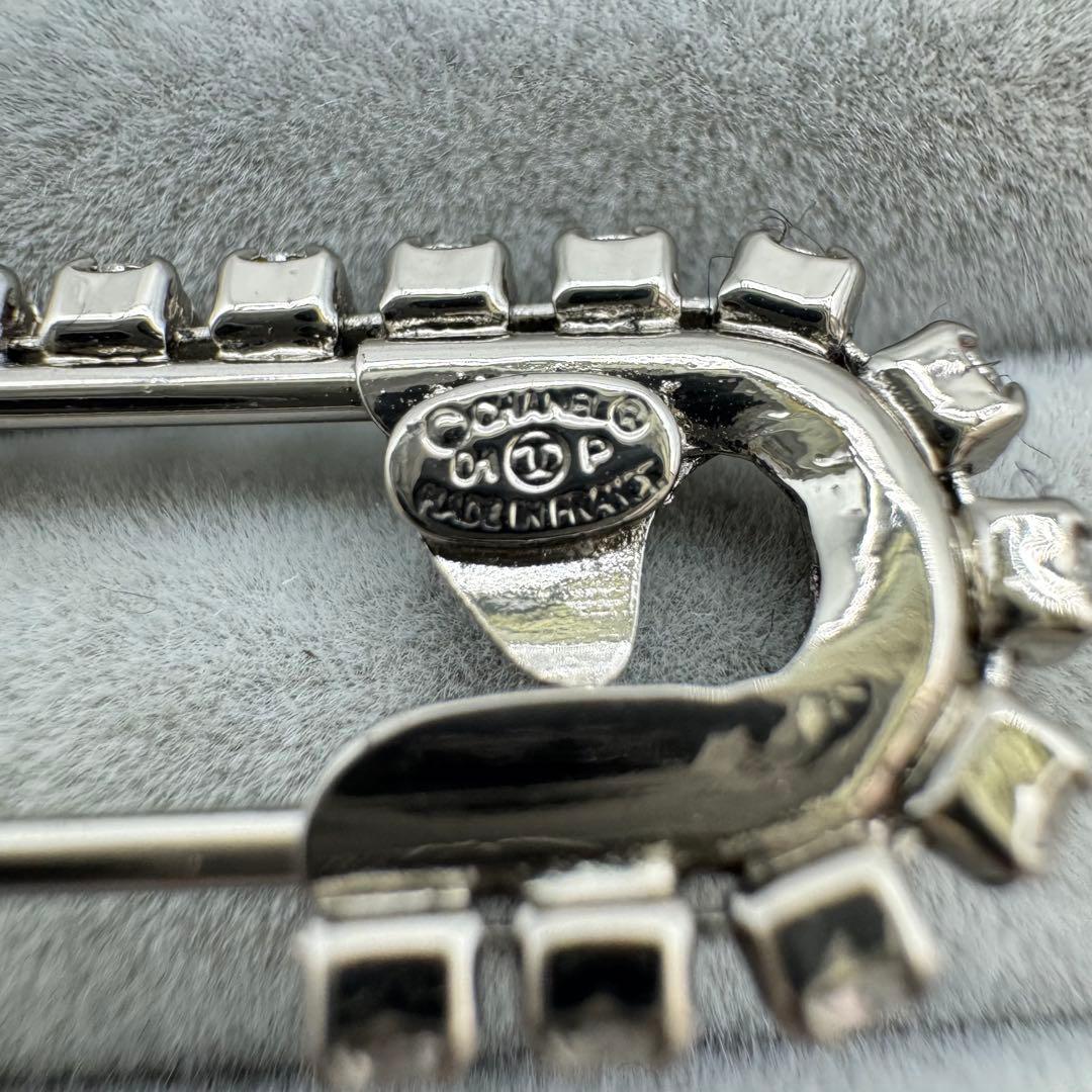 箱付き】CHANEL ブローチ 安全ピン ココマーク ストーン 01P