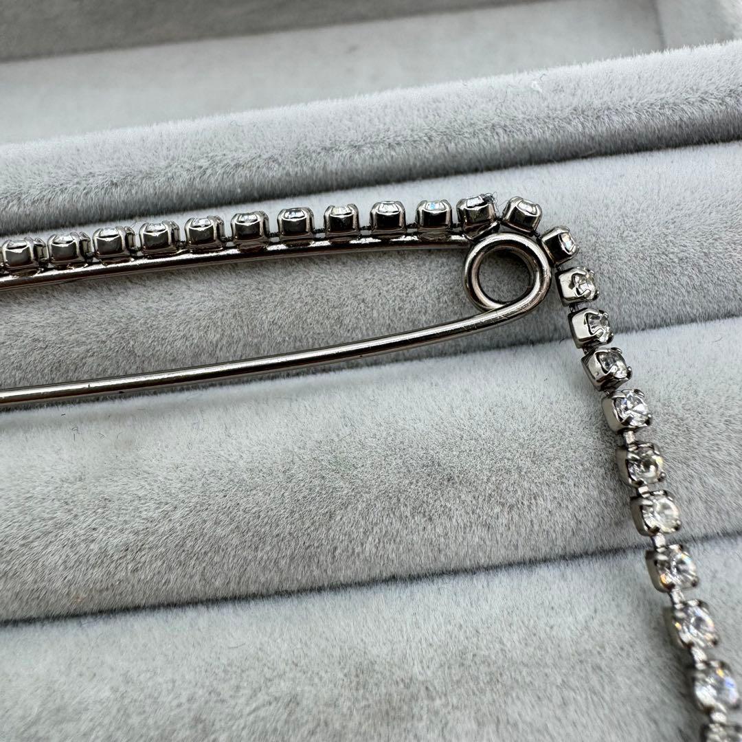 箱付き】CHANEL ブローチ 安全ピン ココマーク ストーン 01P