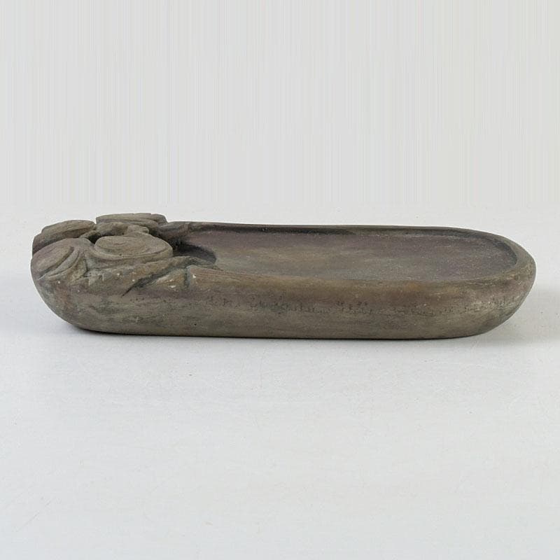 中国 書道具 雲龍彫 端渓硯 C 9401