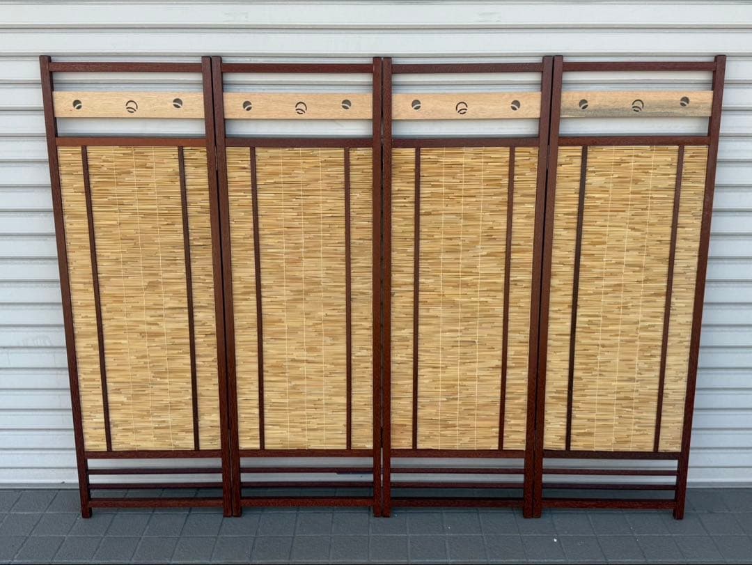 衝立 ファイヤースクリーン 昭 木製 レトロ 間仕切り パーテーション