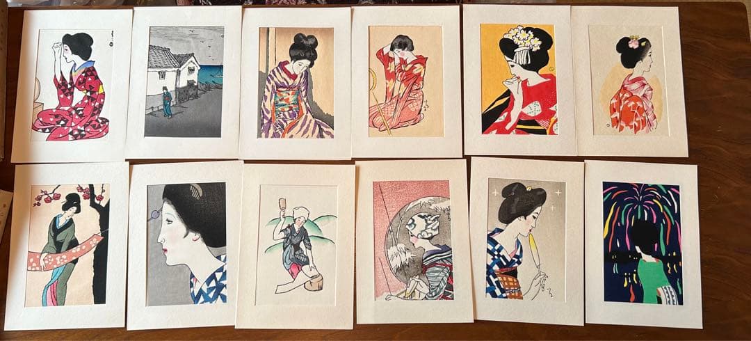 想念館】美品 竹久夢二「長崎六景より眼鏡橋」木版画 加藤版画