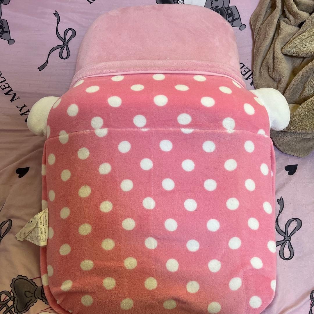 サンリオ マイメロ 座椅子 ピンク 水玉模様