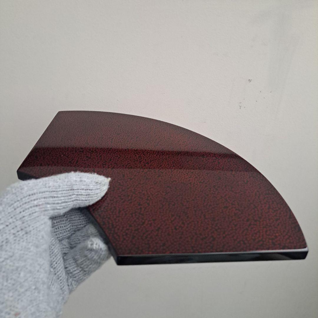 津軽塗 尺サイズ 扇形敷膳×5客】天然木製 末広形 天心皿