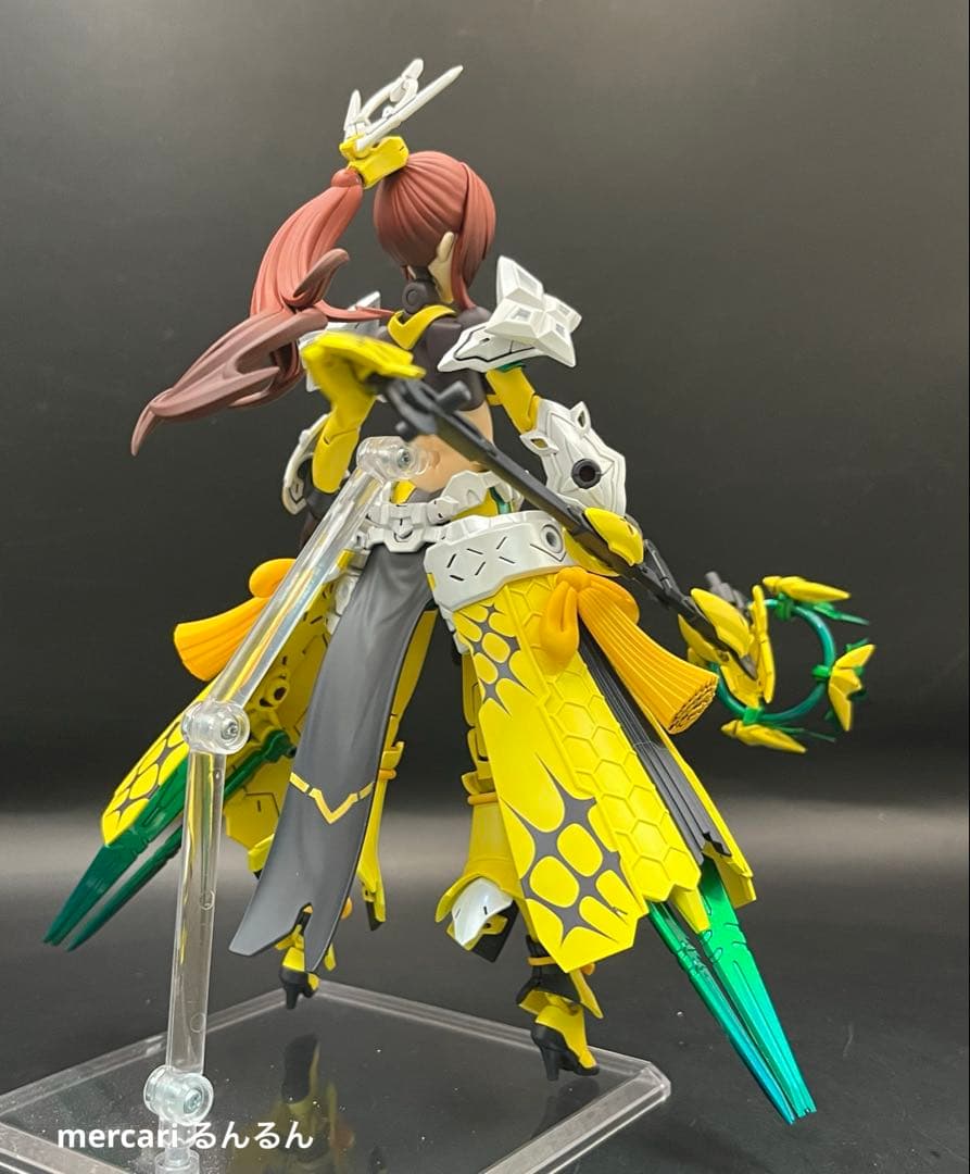 メガミデバイス　皇巫アマテラス日蝕　アメノウズメ 陽光カラー 塗装完成品