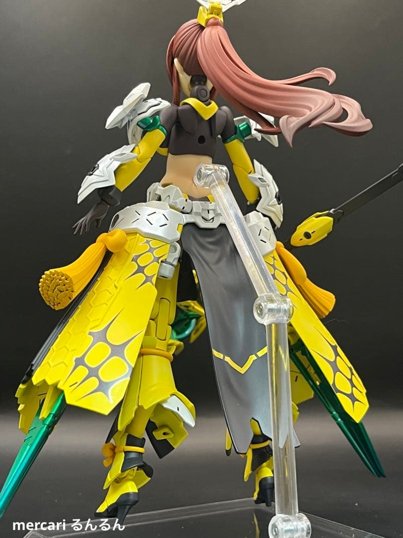 メガミデバイス　皇巫アマテラス日蝕　アメノウズメ 陽光カラー 塗装完成品