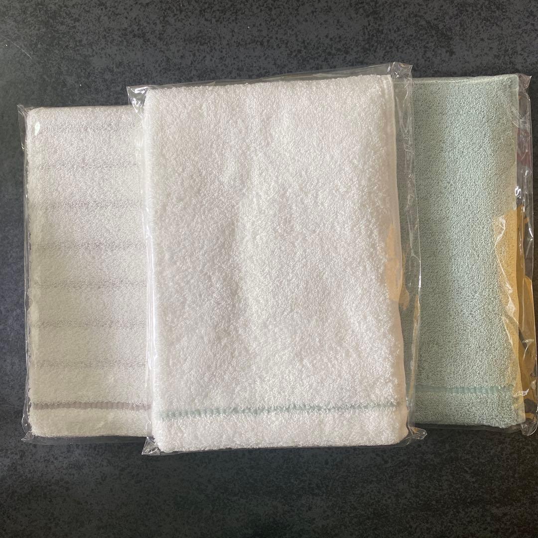 今治タオル HABA フェイスタオル ホワイト 長尺タオル20点