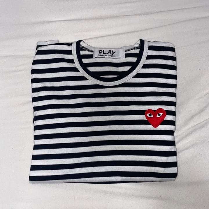 COMME des GARÇONS PLAY ドット柄 長袖Tシャツ プレイ