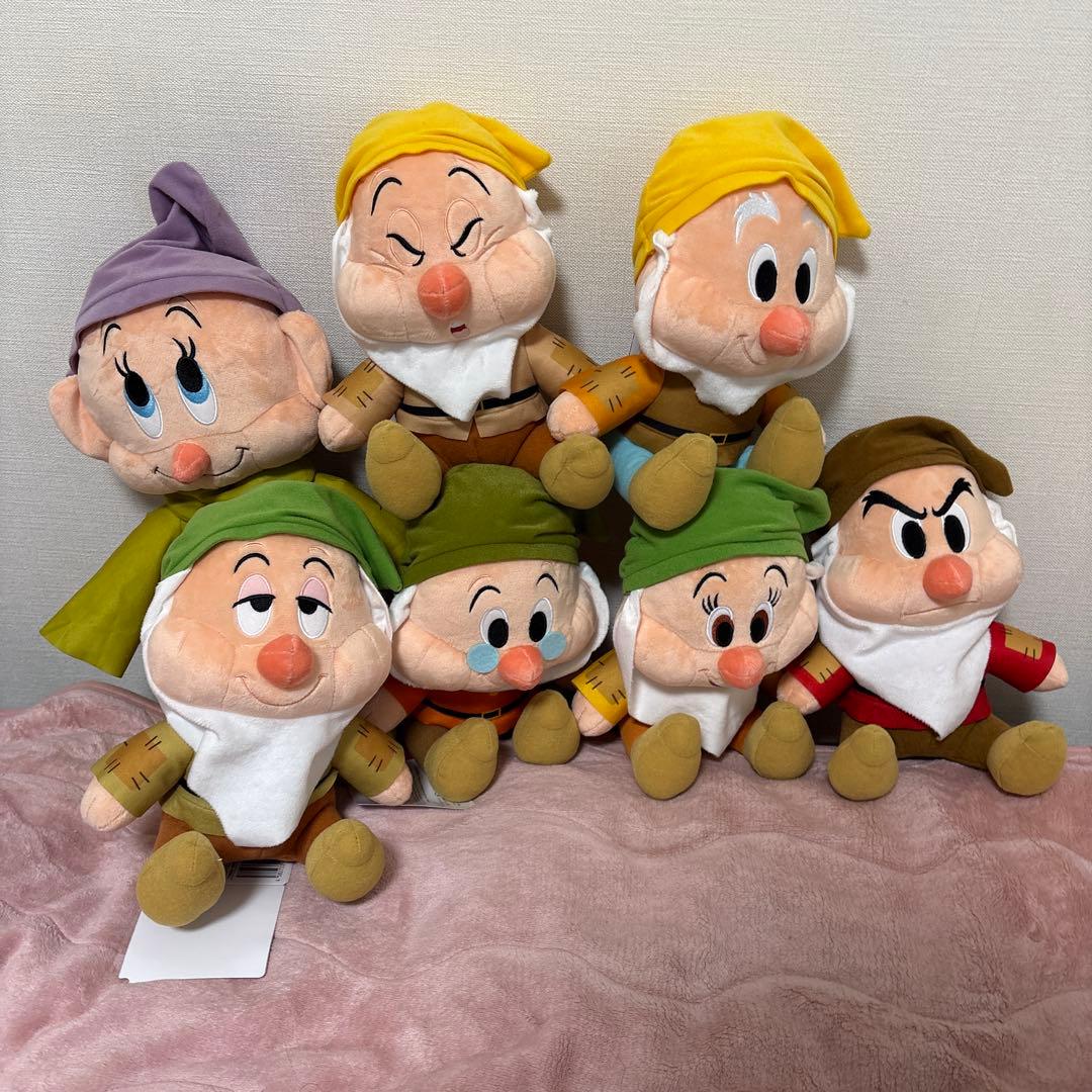 3/23限定】白雪姫 7人の小人 プライズ ぬいぐるみ 7種 コンプ セット