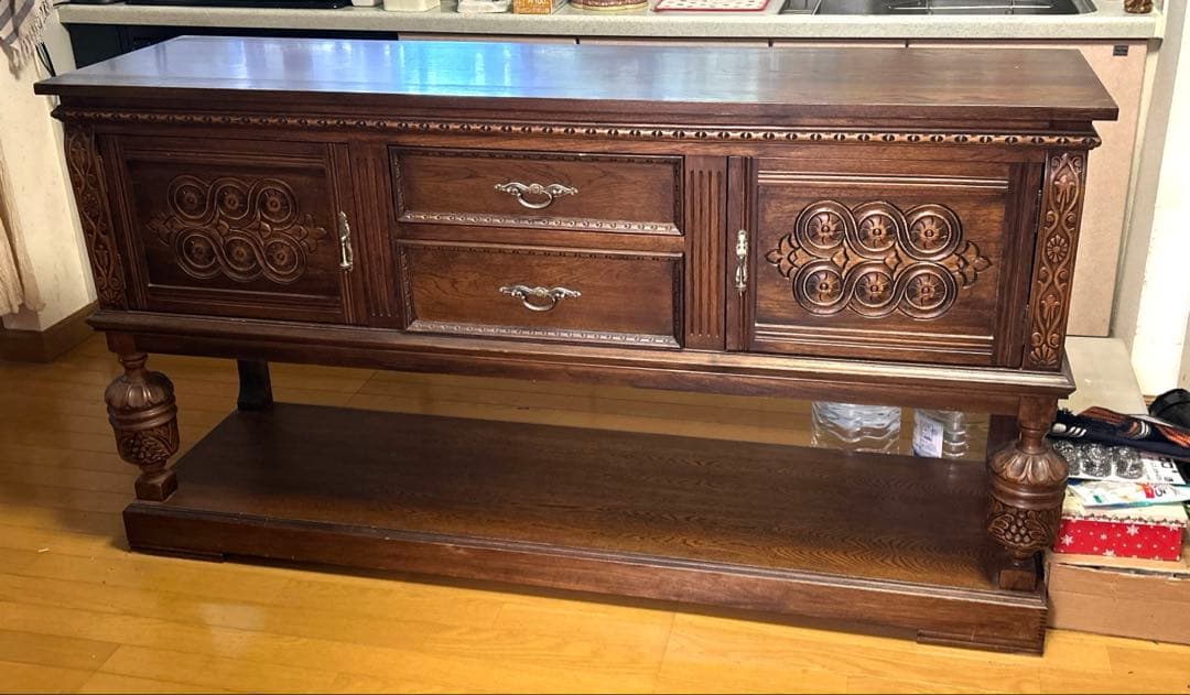 クラシック　木製　キャビネット　アンティーク アンティーク調クラシック家具シリーズ キャビネット・幅75cm 通販