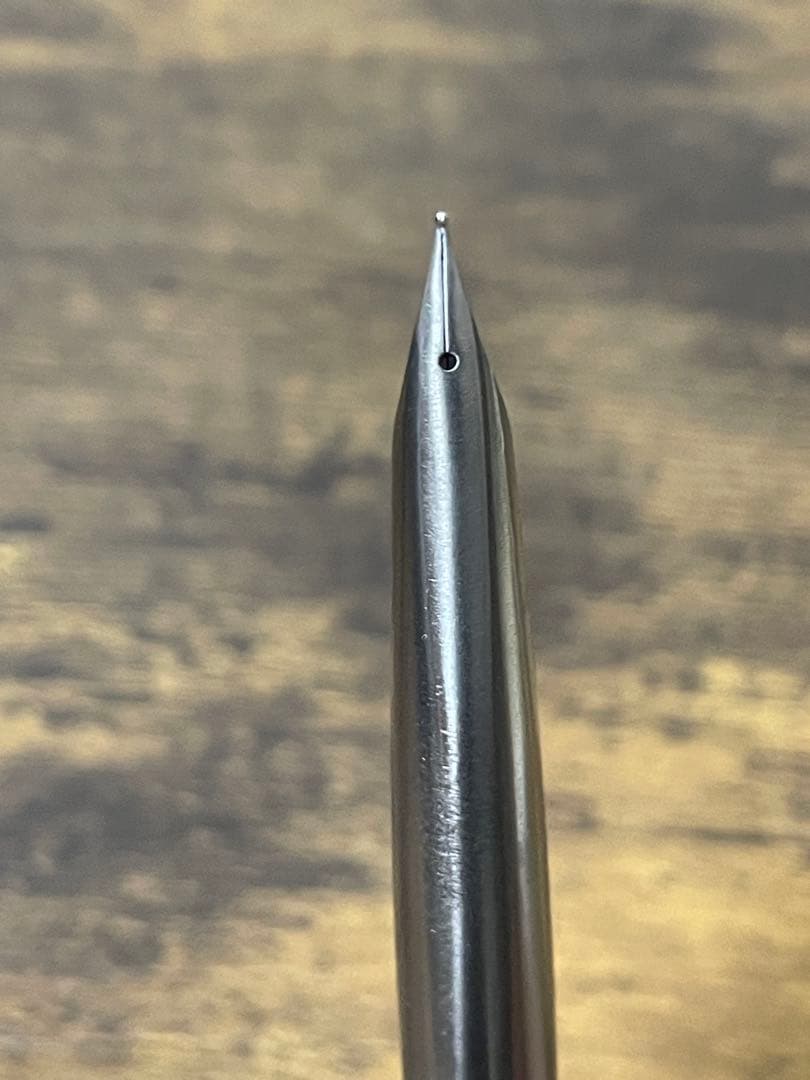 試筆のみ　1972年製　ペン先軸一体型　中細字　ミュー　万年筆　備品付き