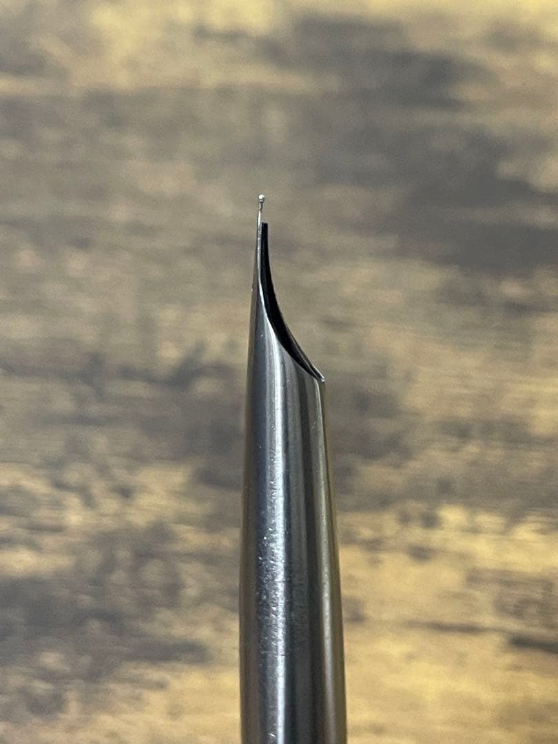 試筆のみ　1972年製　ペン先軸一体型　中細字　ミュー　万年筆　備品付き