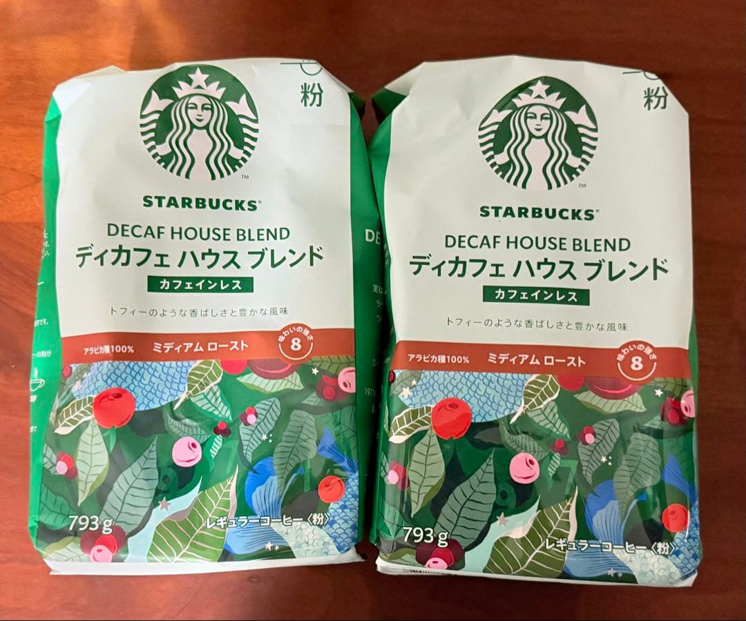 STARBUCKS ディカフェ ハウスブレンド カフェインレス 793g×3袋 楽天