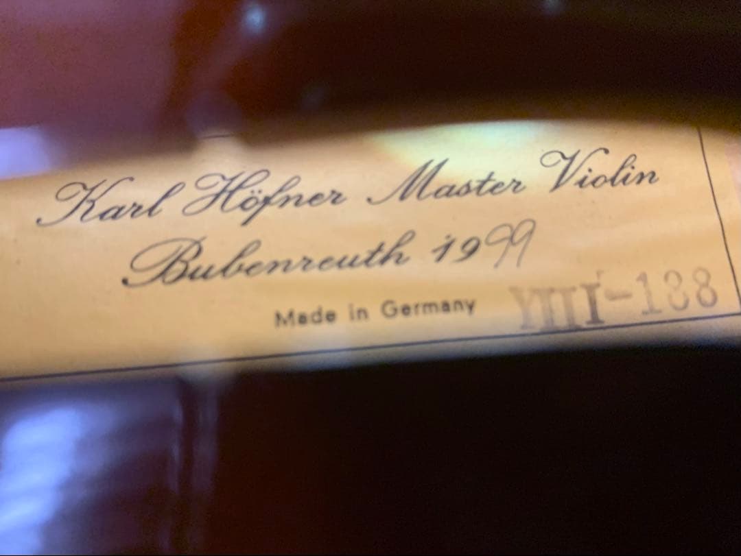 ドイツ製　4/4 バイオリン　Karl Hofner