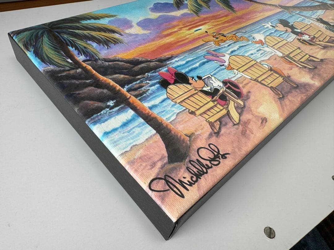 ディズニー絵画 ミッキーマウス/ビーチでの美しい一日【限定1500部】