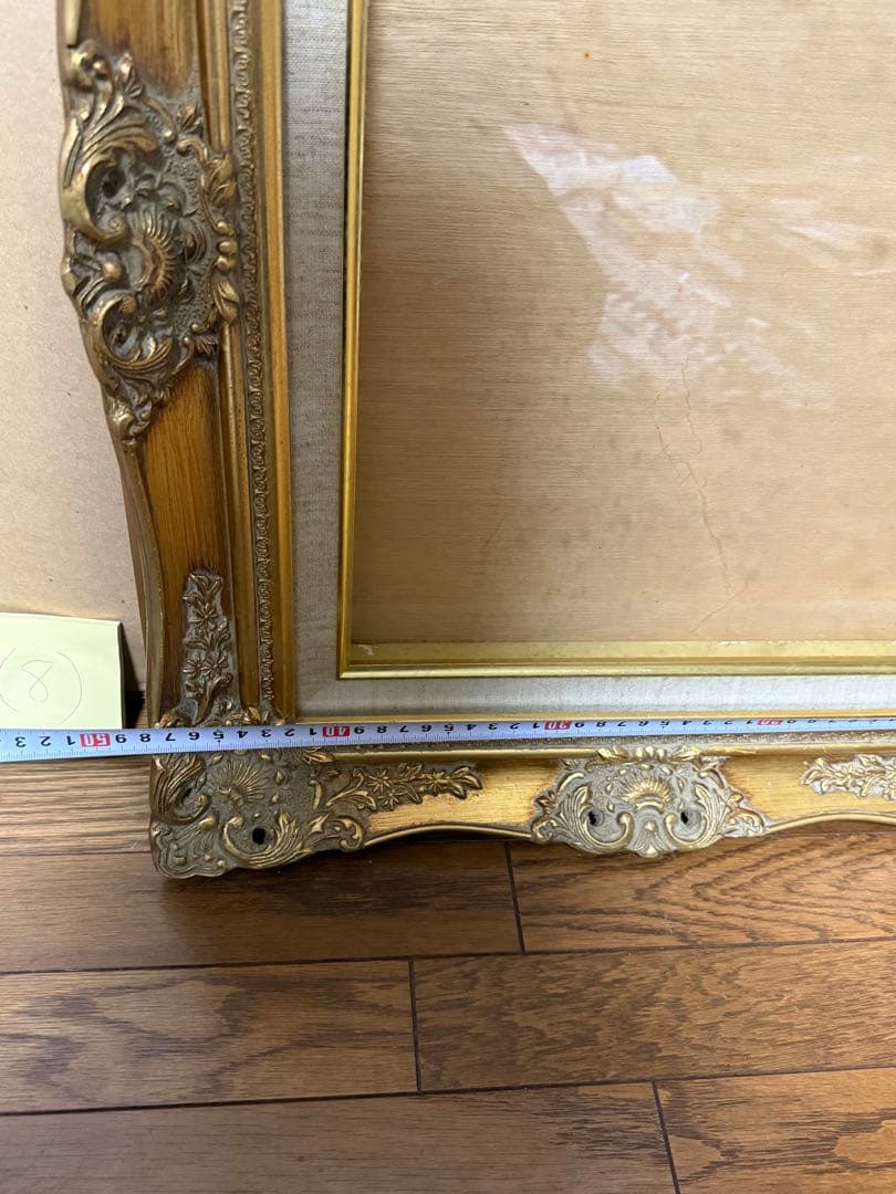 （8）油絵額縁　アンティーク ゴールド　アンティーク調 額縁 空額 ヴィンテージ