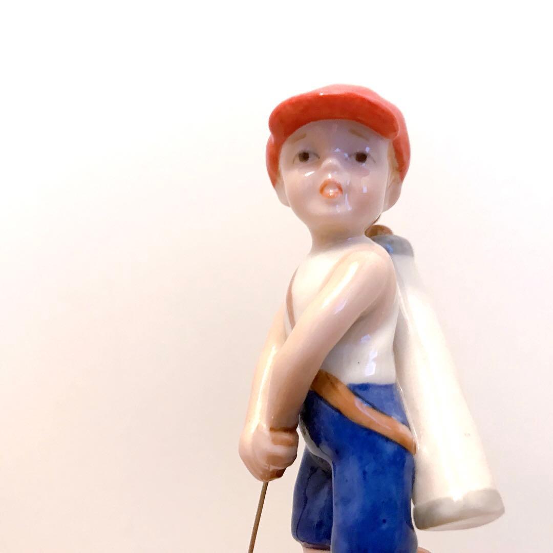 ロイヤルコペンハーゲンテディベア男の子フィギュリン