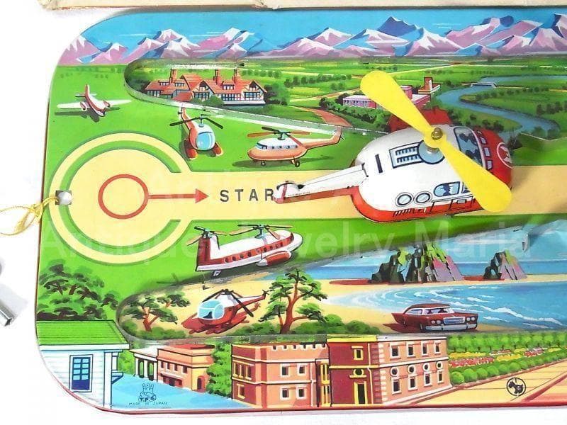 ブリキの飛行機が走る ドリームランド エアポート 1960年代 日本製