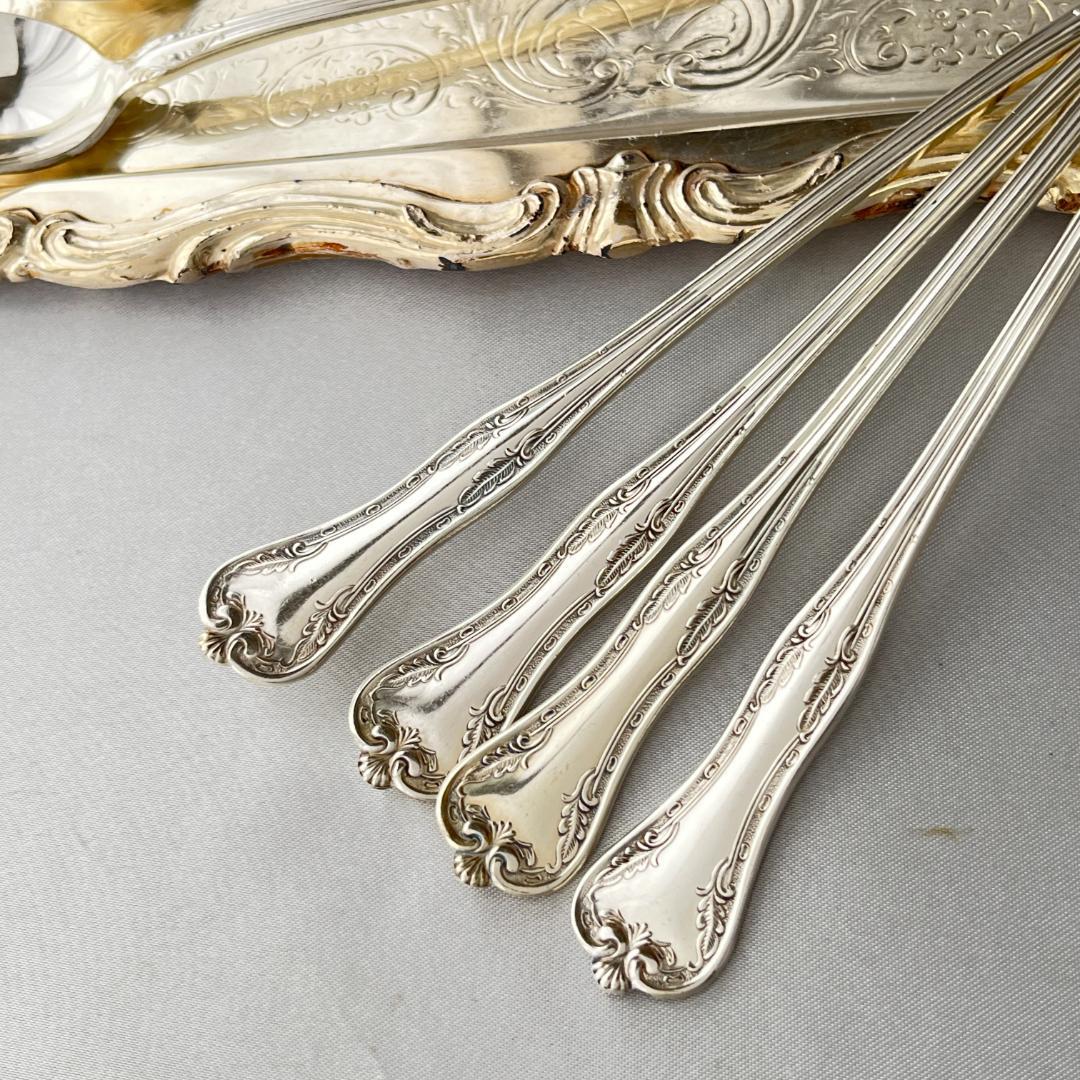【National Silver】 クイーンエリザベス クリームソーダスプーン