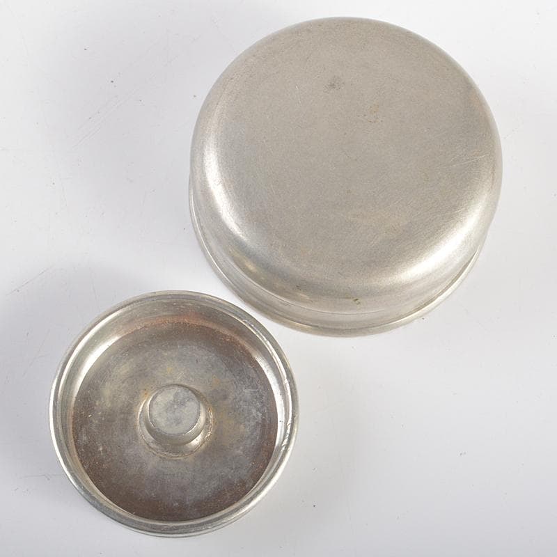 煎茶道具　錫半製　上錫　茶壷　茶心壷　約451g　共箱　M　R5272