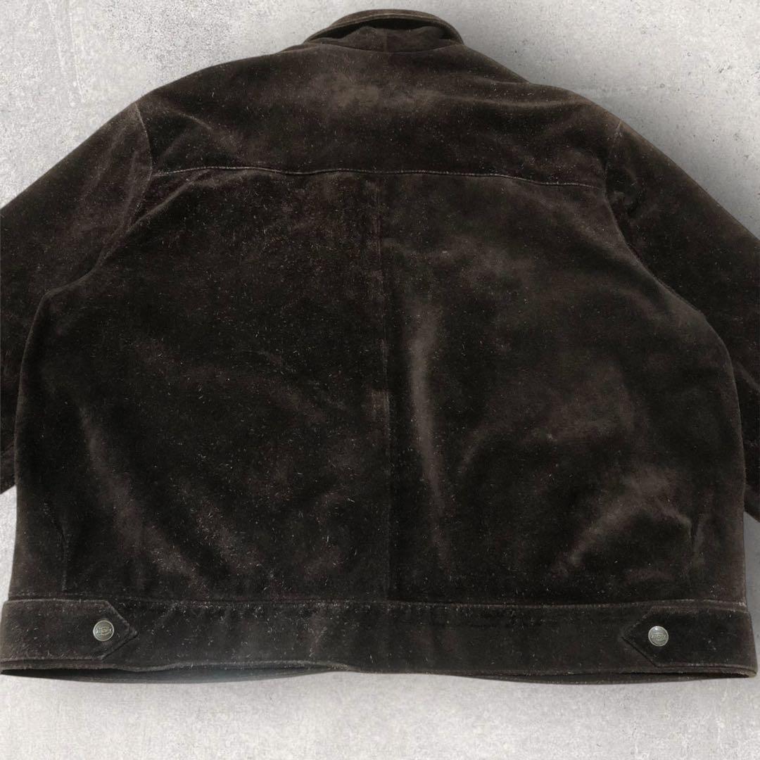 【送料無料】古着好き必見！DickiesヴィンテージスエードジャケットXLサイズ