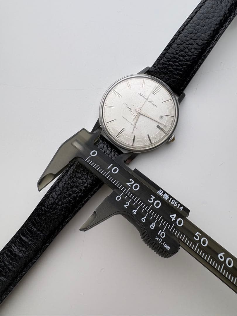 【OH済】SEIKOセイコーライナーSSダイヤショック21石メンズ腕時計手巻き