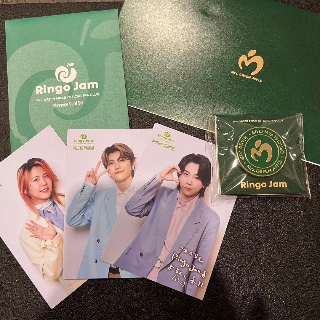 Mrs. GREEN APPLE FC会員 特典 ピンバッジ フォト ミセス グリーン