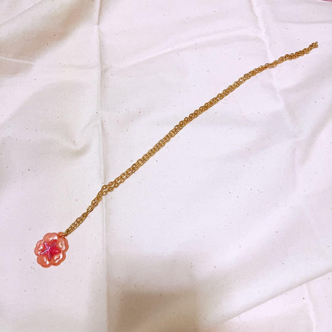 2004~5❤️セボンスター 平成レトロ パールプラ 平成女児 ピンク ネックレス