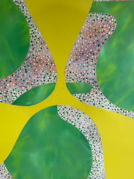 油絵現代アートYellow 作者あんどうまさひろ油彩画