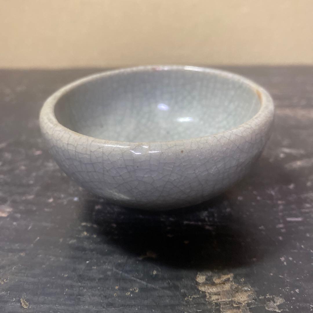 中国古玩ヒビ焼盃　7cm4cm