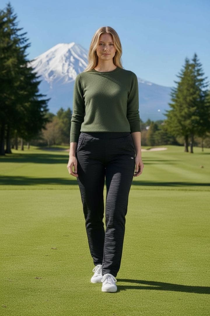 【超美品】PEARYGATES 中綿ダウンパンツ レディースネイビー　サイズ2