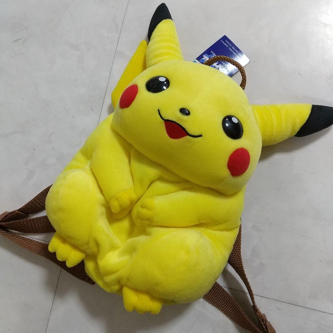 新品 ポケモン 初期 当時 ピカチュウ ぬいぐるみ リュック - メルカリ