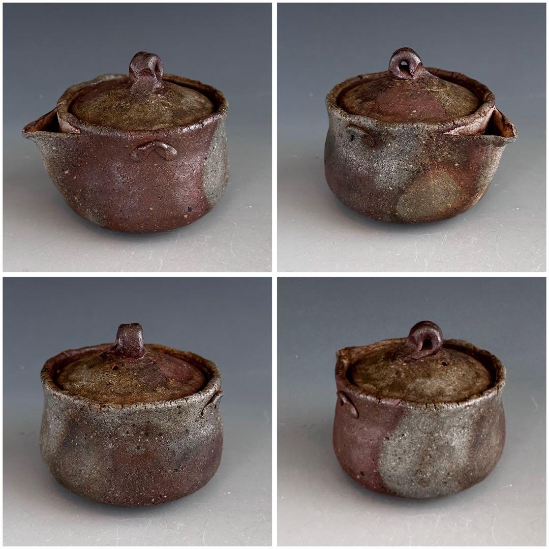 煎茶道具 備前焼 宝瓶 森宝山 陶芸 急須 骨董 アンティーク 煎茶器