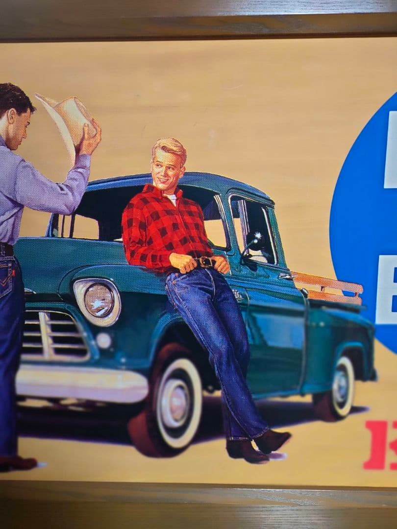 ★EDWIN 非売品 木製看板 DENIM is EDWIN 販促用 ノベルティ