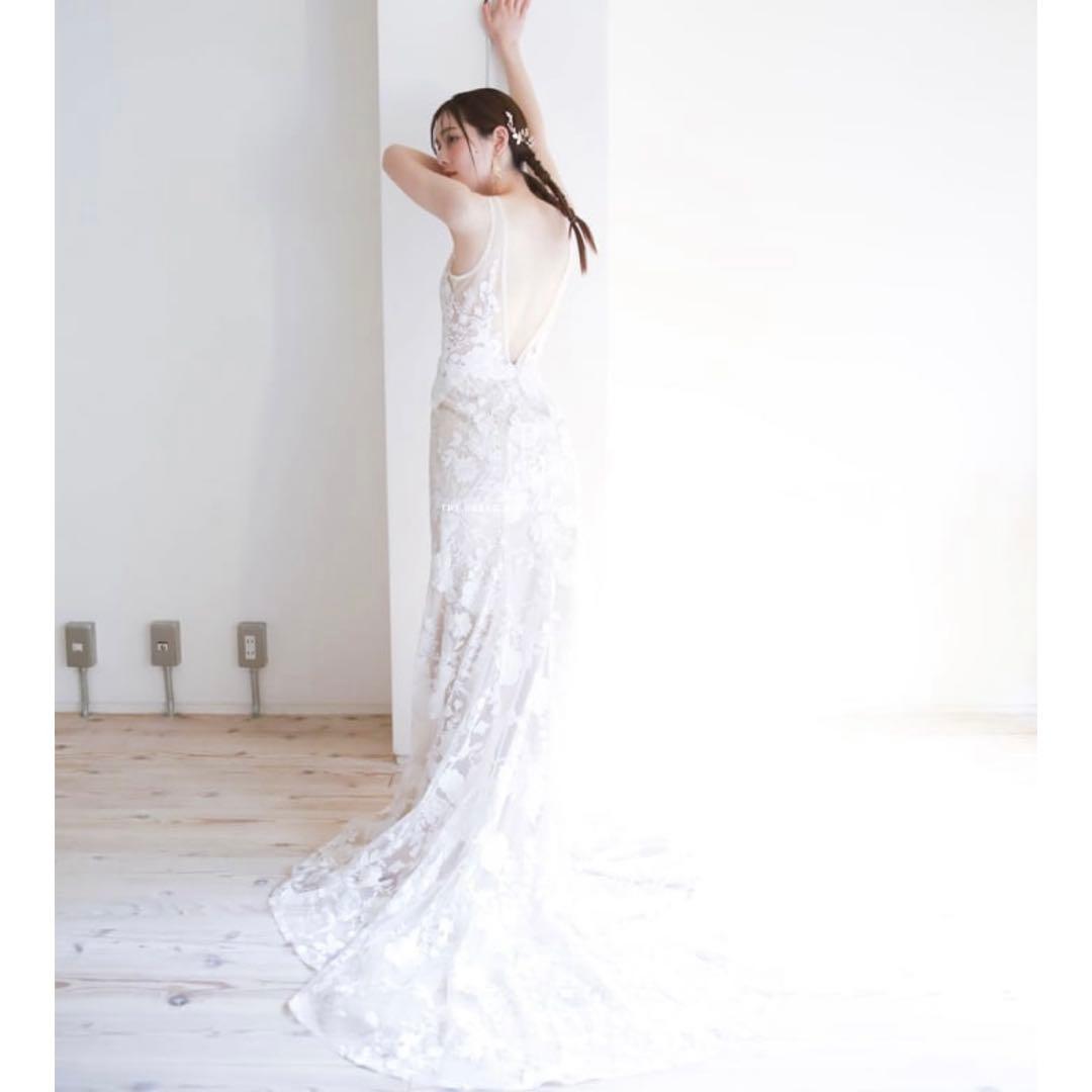 アーバンブランシュ　ソフトマーメイドドレス　ホワイト