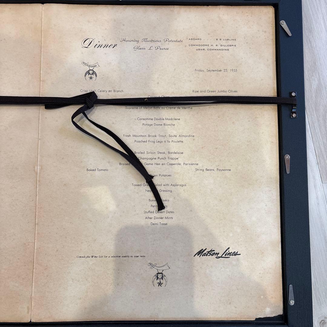 マトソンライン メニュー 絵画 ポスター 当時物 マトソンライン