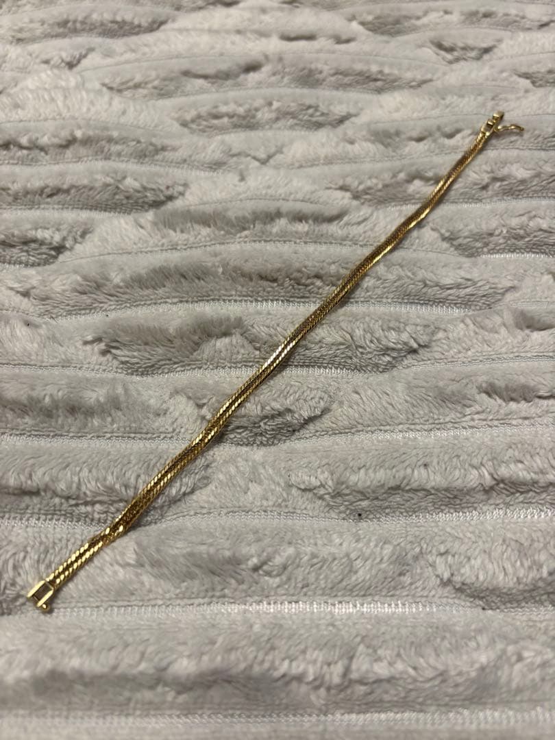 金　K18 喜平　12面トリプル　5g 18cm ブレスレット　ゴールド　18k