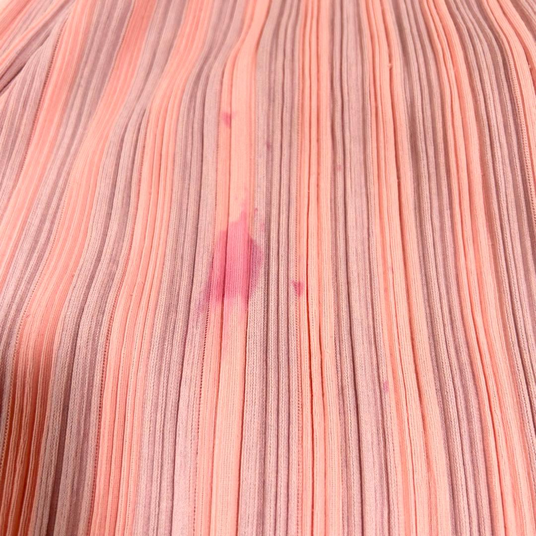 希少✨ プリーツプリーズ サルエルパンツ ピンク 異素材 サイズ3