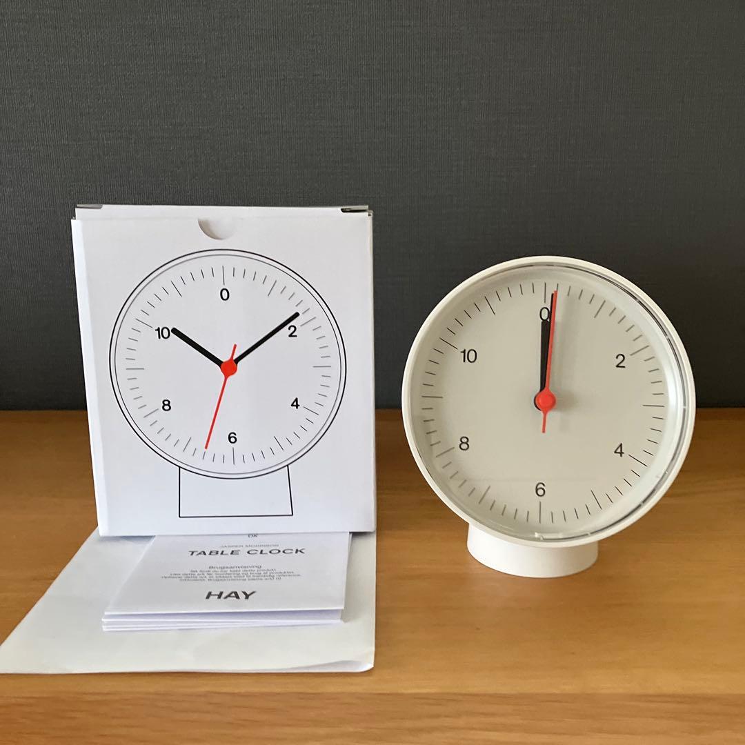 ☆ふくろう☆HAY TABLE CLOCK ホワイト　置き時計、壁掛け時計 ☆ふくろう☆HAY TABLE CLOCK ホワイト 置き時計、壁掛け時計 ヘイ HAY