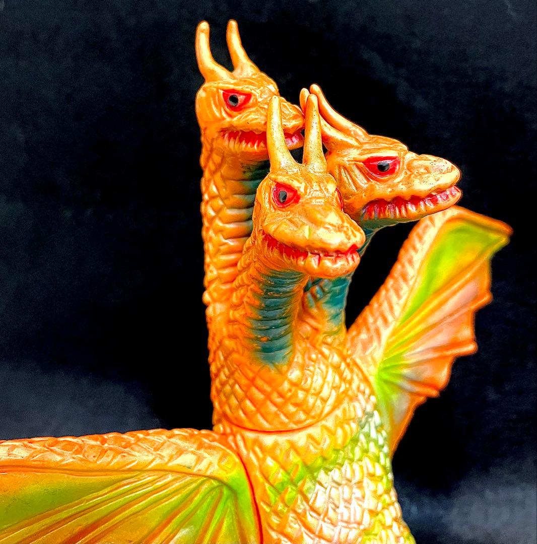 ブルマァク キングギドラ 1970年 初期型 当時物 ゴジラ 落書き破損無し