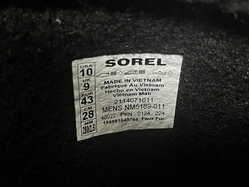 ソレル 1964 パック ナイロン ウォータープルーフ ブーツ NM5189