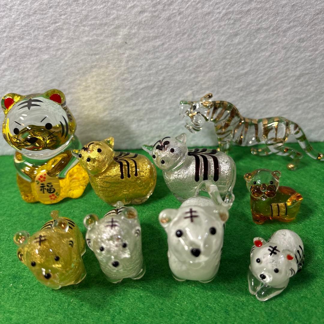 干支 寅 ガラス細工 ミニチュア 干支 寅 ガラス細工 ミニチュア 干支