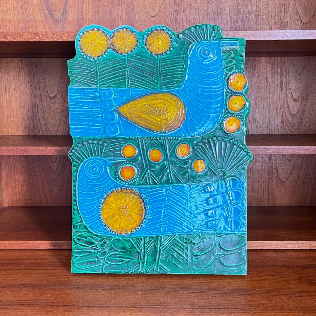 リサ・ラーソン Vaggplattorシリーズ Dubbelfasan陶板 Lisa Larson/リサ・ラーソン】レア陶板 Venedig ヴェネチア／ヴェニス