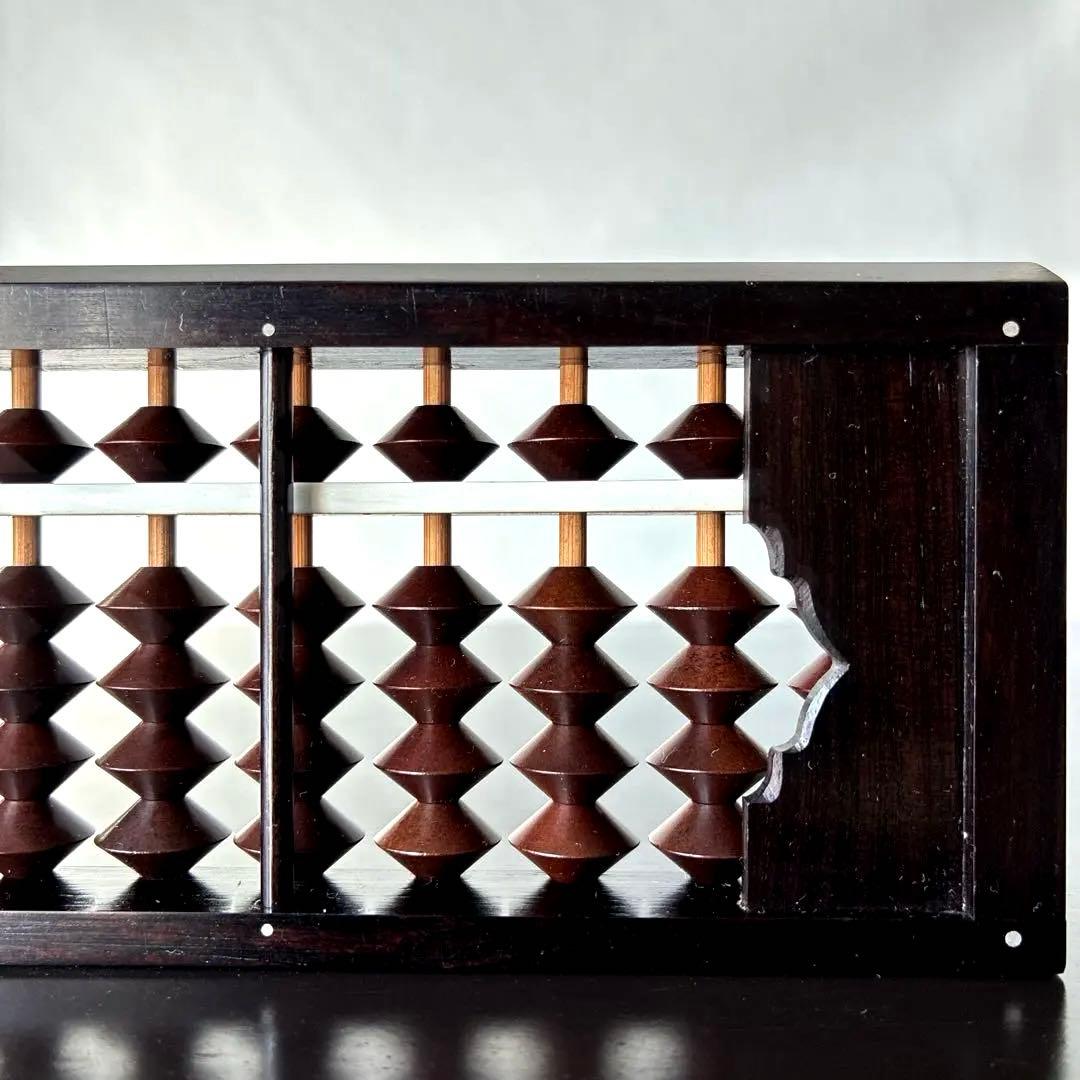 雲州七人衆 田中義吉】雲州そろばん 名工 義常【イス玉 黒檀枠 27桁