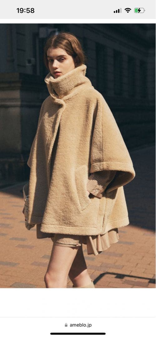 新品未使用 COCO DEAL ココディール ボアケープコート ベージュ - メルカリ